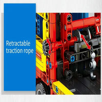 Thumbnail for Building Blocks MOC Flatbed City Rescue Truck Bricks Toys 709800 Construction Set Toys - 9