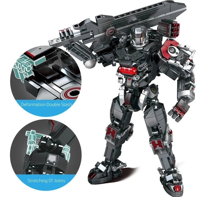 MOC Heavy Duty Mecha White Shark Building Blocks