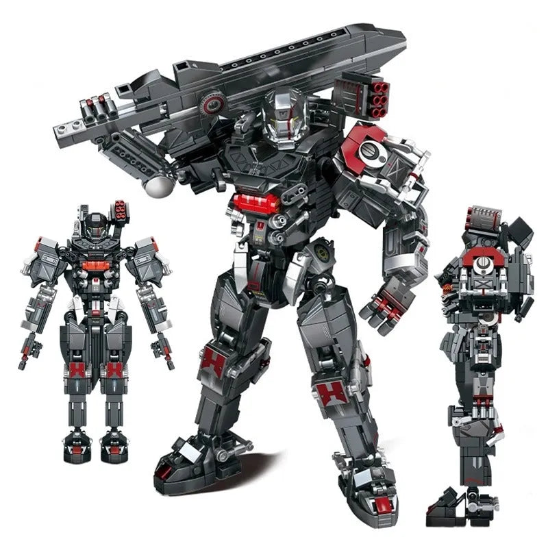 MOC Heavy Duty Mecha White Shark Building Blocks