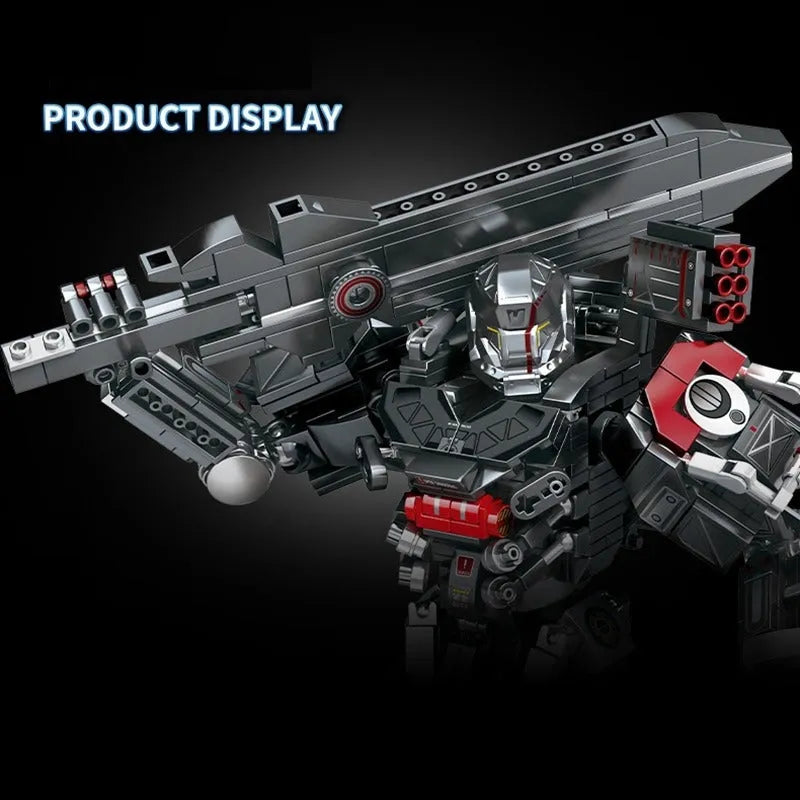 MOC Heavy Duty Mecha White Shark Building Blocks