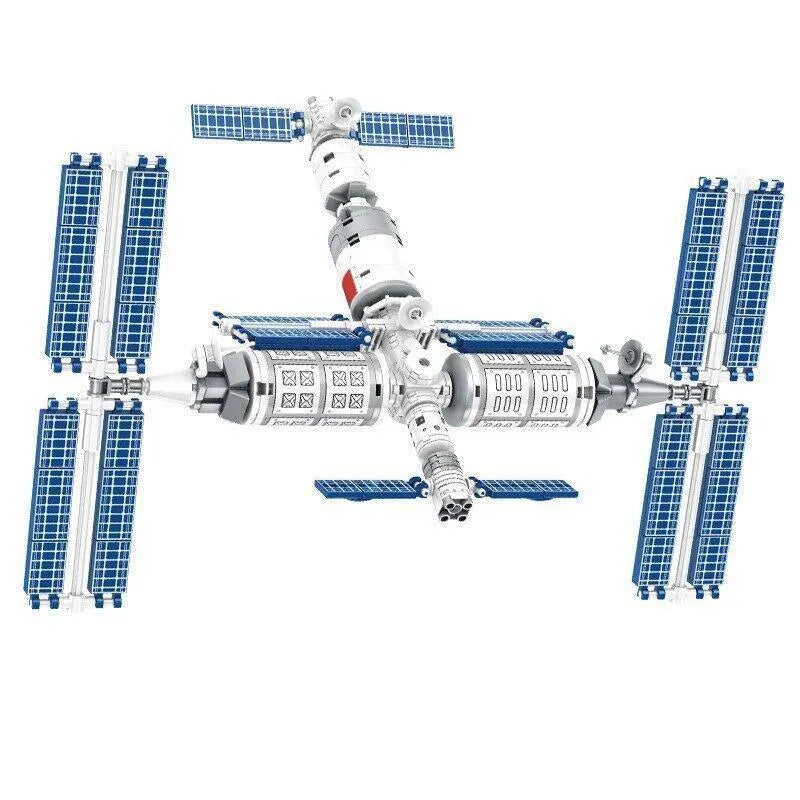 Building Blocks MOC Idea Space Station Aerospace Ship Bricks Kids Toys - 1