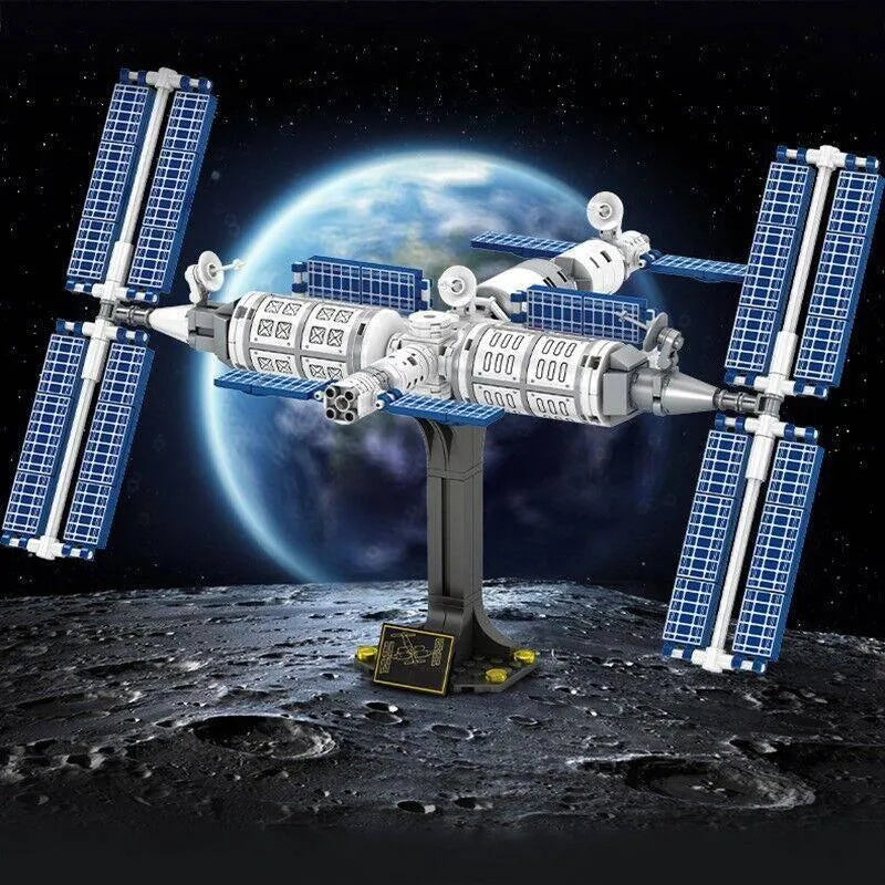 Building Blocks MOC Idea Space Station Aerospace Ship Bricks Kids Toys Construction Set Toys - 3