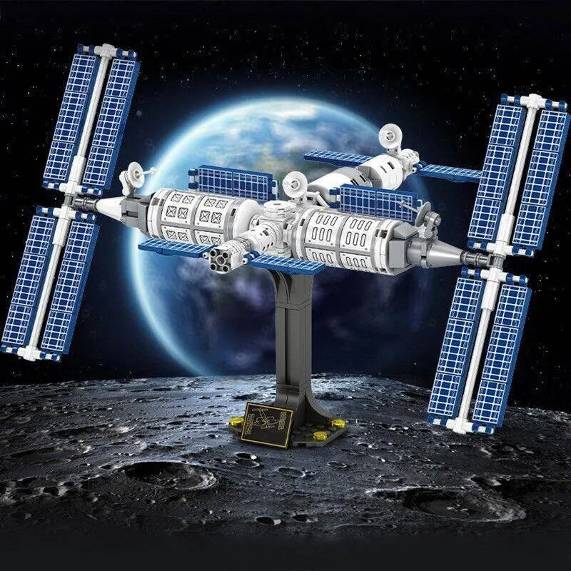 Building Blocks MOC Idea Space Station Aerospace Ship Bricks Kids Toys - 3