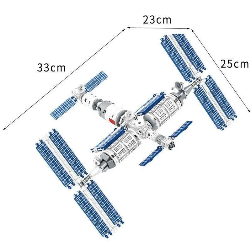 Building Blocks MOC Idea Space Station Aerospace Ship Bricks Kids Toys Construction Set Toys - 4