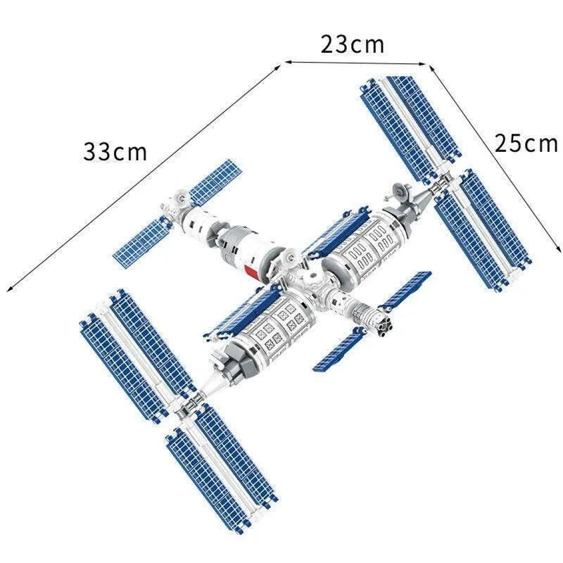 Building Blocks MOC Idea Space Station Aerospace Ship Bricks Kids Toys - 4