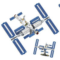 Thumbnail for Building Blocks MOC Ideas Aerospace Manned Space Station Bricks Toys - 1