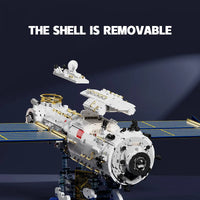 Thumbnail for Building Blocks MOC Ideas Space Station Aerospace Core Cabin Bricks Toys - 9