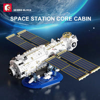 Thumbnail for Building Blocks MOC Ideas Space Station Aerospace Core Cabin Bricks Toys - 2