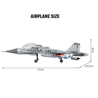 Thumbnail for Building Blocks MOC Military Aircraft SU - 27 Fighter Jet Plane Bricks Toys - 4