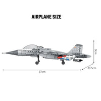 Thumbnail for Building Blocks MOC Military Aircraft SU-27 Fighter Jet Plane Bricks Toys Construction Set Toys - 4