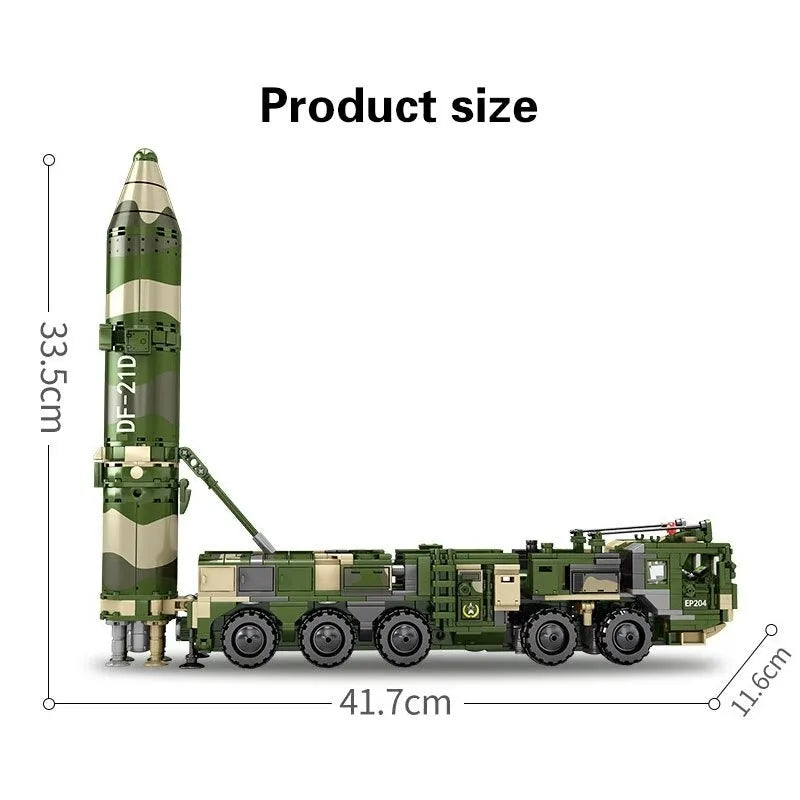 Building Blocks MOC Military DF-21D Anti-Ship Ballistic Missile Bricks Toys - 5