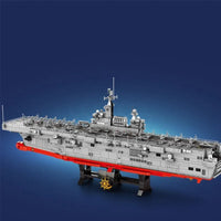 Thumbnail for Building Blocks MOC Military Helicopter Landing Dock Carrier Bricks Toys - 7