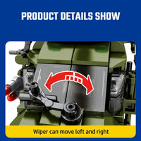 Thumbnail for Building Blocks MOC Military Light Armed Helicopter Mecha Robots Bricks Toys - 4
