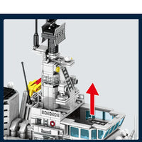 Thumbnail for Building Blocks MOC Military Navy 956 Destroyer Battleship Bricks Toy - 6