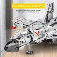 Thumbnail for Building Blocks MOC Military RC J-15 Flying Shark Aircraft Bricks Toy Construction Set Toys - 7