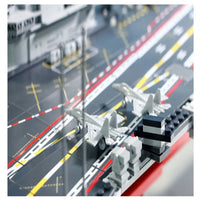 Thumbnail for Building Blocks MOC Military WW2 Aircraft Carrier Warship Bricks Toys - 20