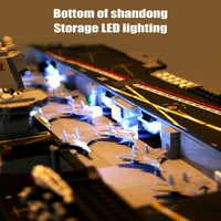 Thumbnail for Building Blocks MOC Military WW2 Aircraft Carrier Warship Bricks Toys - 18