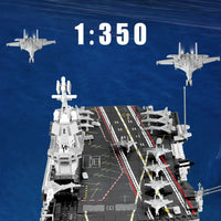 Thumbnail for Building Blocks MOC Military WW2 Aircraft Carrier Warship Bricks Toys - 3