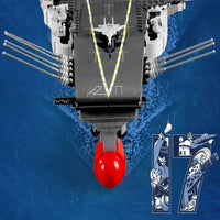 Thumbnail for Building Blocks MOC Military WW2 Aircraft Carrier Warship Bricks Toys - 17
