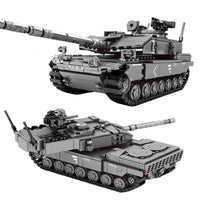 Thumbnail for Building Blocks MOC Military WW2 German Leopard 2A7 Main Battle Tank Bricks Toy - 1