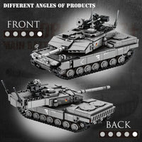 Thumbnail for Building Blocks MOC Military WW2 German Leopard 2A7 Main Battle Tank Bricks Toy - 10