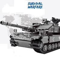 Thumbnail for Building Blocks MOC Military WW2 German Leopard 2A7 Main Battle Tank Bricks Toy - 3