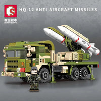 Thumbnail for Building Blocks MOC Military WW2 HQ - 12 Anti Aircraft Missile Air Defense Bricks Toy - 1