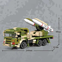 Thumbnail for Building Blocks MOC Military WW2 HQ-12 Anti Aircraft Missile Air Defense Bricks Toy - 3