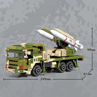 Thumbnail for Building Blocks MOC Military WW2 HQ - 12 Anti Aircraft Missile Air Defense Bricks Toy - 3
