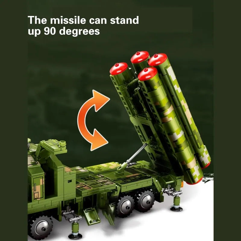 Building Blocks MOC Military WW2 HQ-9 Anti Aircraft Missile Bricks Toy Construction Set Toys - 4