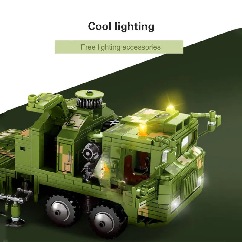Building Blocks MOC Military WW2 HQ-9 Anti Aircraft Missile Bricks Toy Construction Set Toys - 7