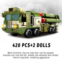 Thumbnail for Building Blocks MOC Military WW2 HQ - 9 Anti Aircraft Missile System Bricks Toy - 3