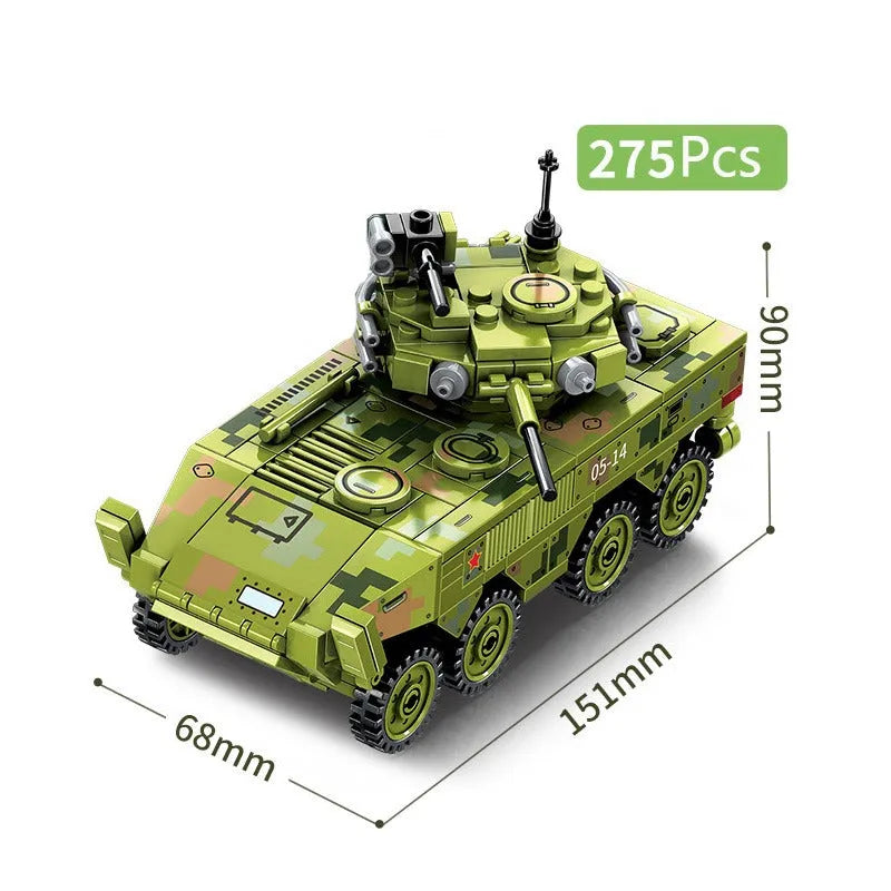 Building Blocks MOC Military WW2 Infantry Fighting Vehicle Kids Bricks Toy Construction Set Toys - 3