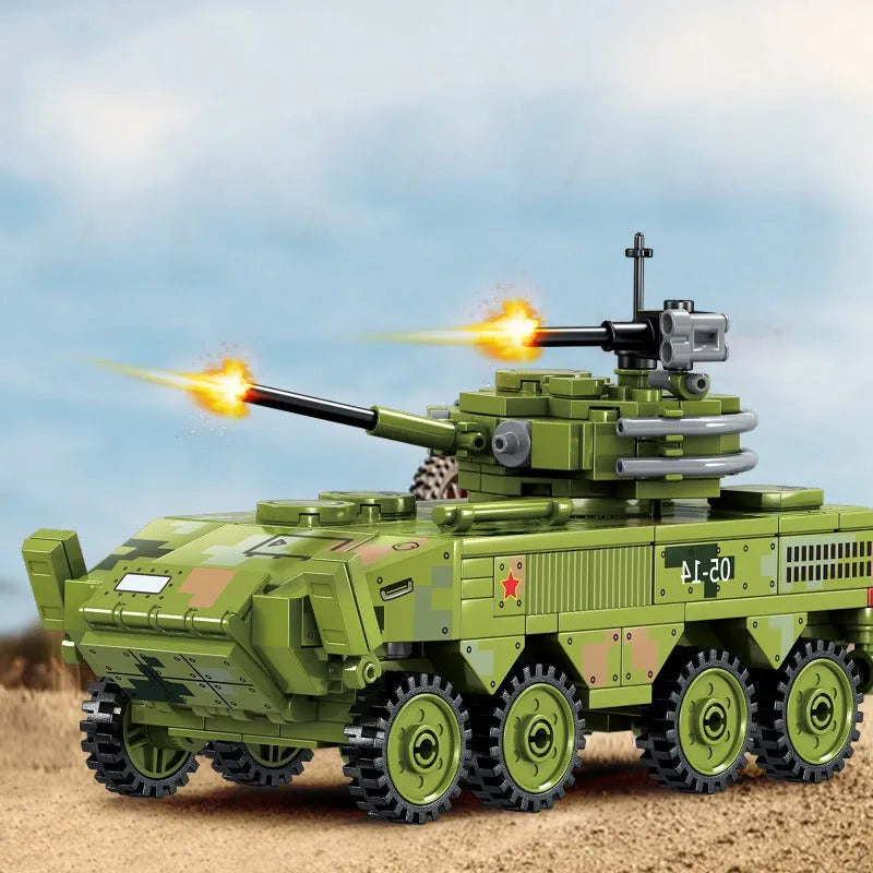 Building Blocks MOC Military WW2 Infantry Fighting Vehicle Kids Bricks Toy - 5