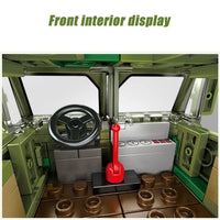 Thumbnail for Building Blocks MOC Military WW2 Mounted Howitzer Canon Truck Bricks Toys Construction Set Toys - 6