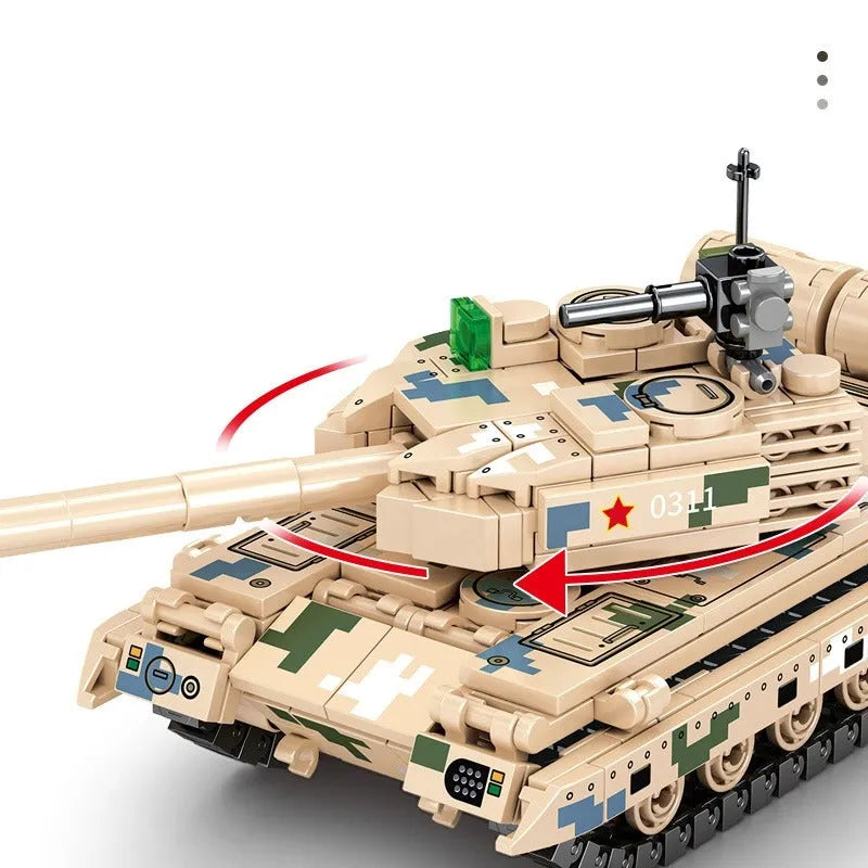 Building Blocks MOC Military WW2 Type 15 Light Tank Bricks Toys - 8