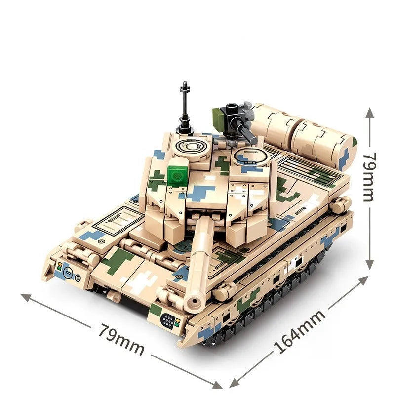 Building Blocks MOC Military WW2 Type 15 Light Tank Bricks Toys - 6