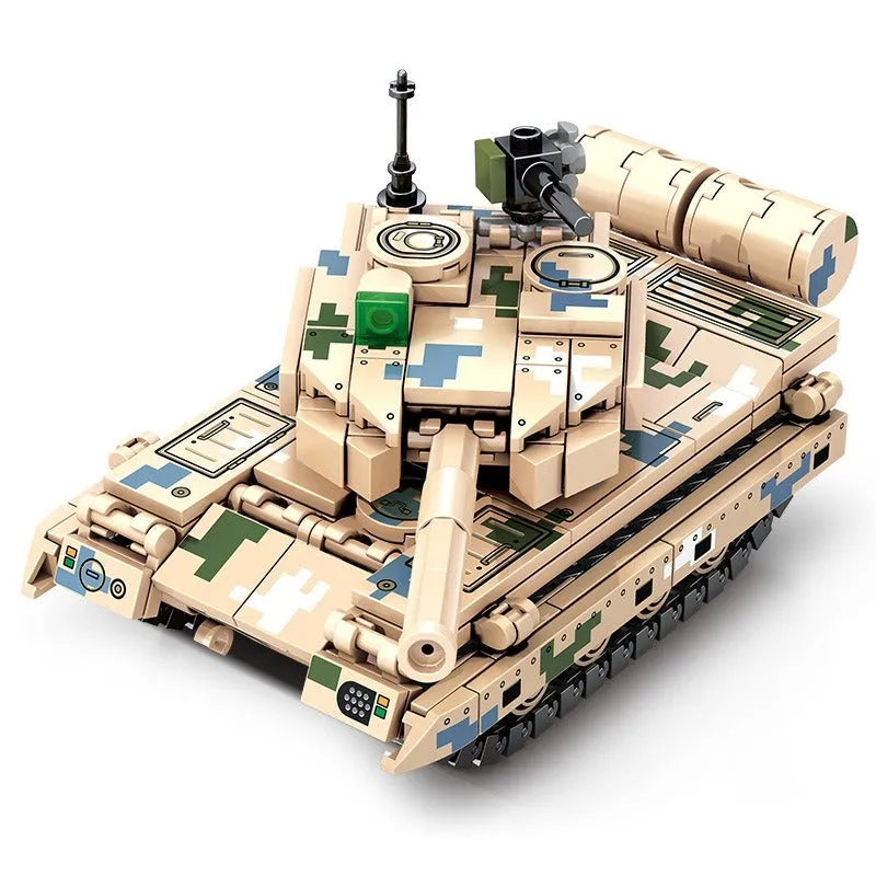 Building Blocks MOC Military WW2 Type 15 Light Tank Bricks Toys - 1