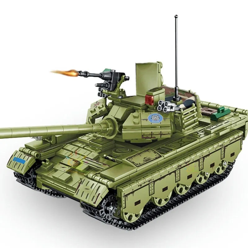 Building Blocks MOC Military WW2 TYPE 59 Main Battle Tank Bricks Toys - 6