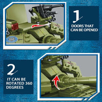 Thumbnail for Building Blocks MOC Military WW2 TYPE 59 Main Battle Tank Bricks Toys - 3