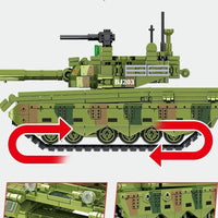 Thumbnail for Building Blocks MOC Military WW2 TYPE 96 Main Battle Tank Bricks Toys Construction Set Toys - 8