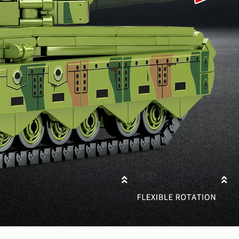 Building Blocks MOC Military WW2 TYPE 96 Main Battle Tank Bricks Toys - 3