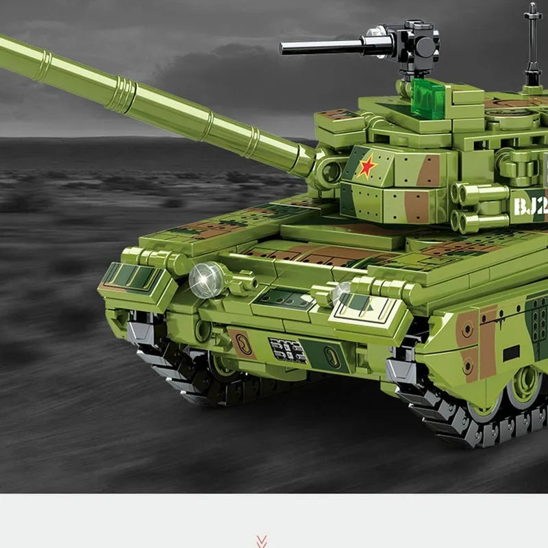 Building Blocks MOC Military WW2 TYPE 96 Main Battle Tank Bricks Toys - 7