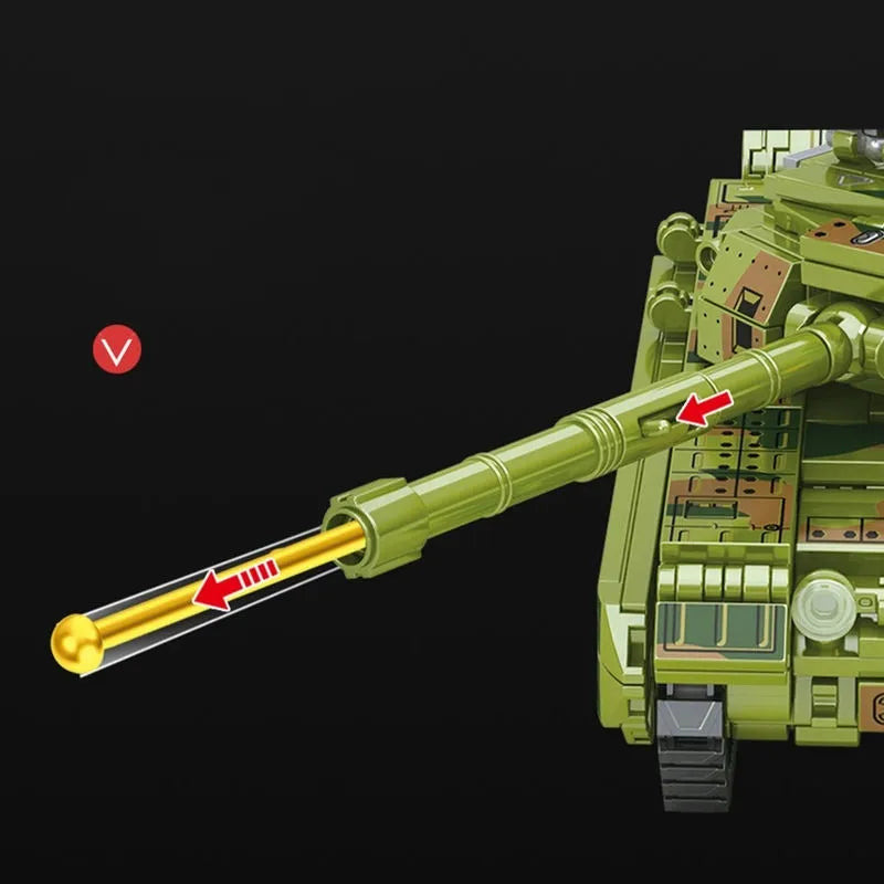 Building Blocks MOC Military WW2 TYPE 96 Main Battle Tank Bricks Toys - 4
