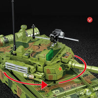 Thumbnail for Building Blocks MOC Military WW2 TYPE 96 Main Battle Tank Bricks Toys - 5