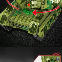 Thumbnail for Building Blocks MOC Military WW2 Type 99A Main Battle Tank Bricks Toys - 11