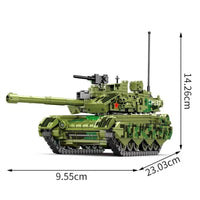 Thumbnail for Building Blocks MOC Military WW2 Type 99A Main Battle Tank Bricks Toys - 7