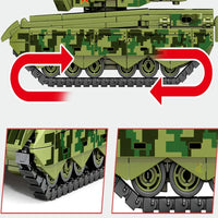Thumbnail for Building Blocks MOC Military WW2 Type 99A Main Battle Tank Bricks Toys - 5