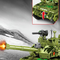 Thumbnail for Building Blocks MOC Military WW2 Type 99A Main Battle Tank Bricks Toys - 12
