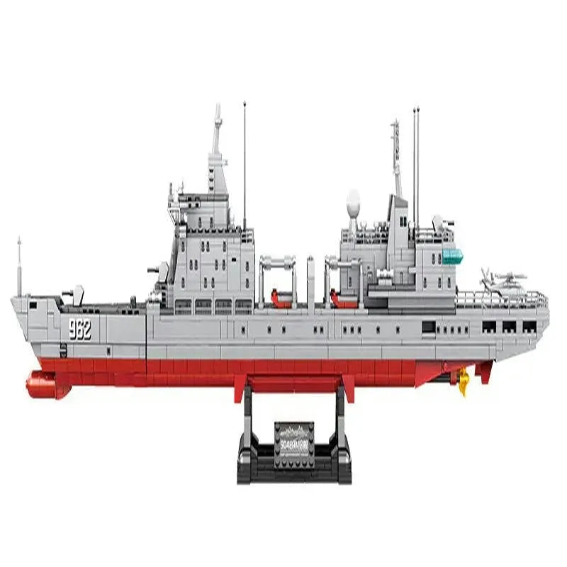 Building Blocks MOC Military WW2 Vessel 904B Supply Ship Bricks Toys - 1